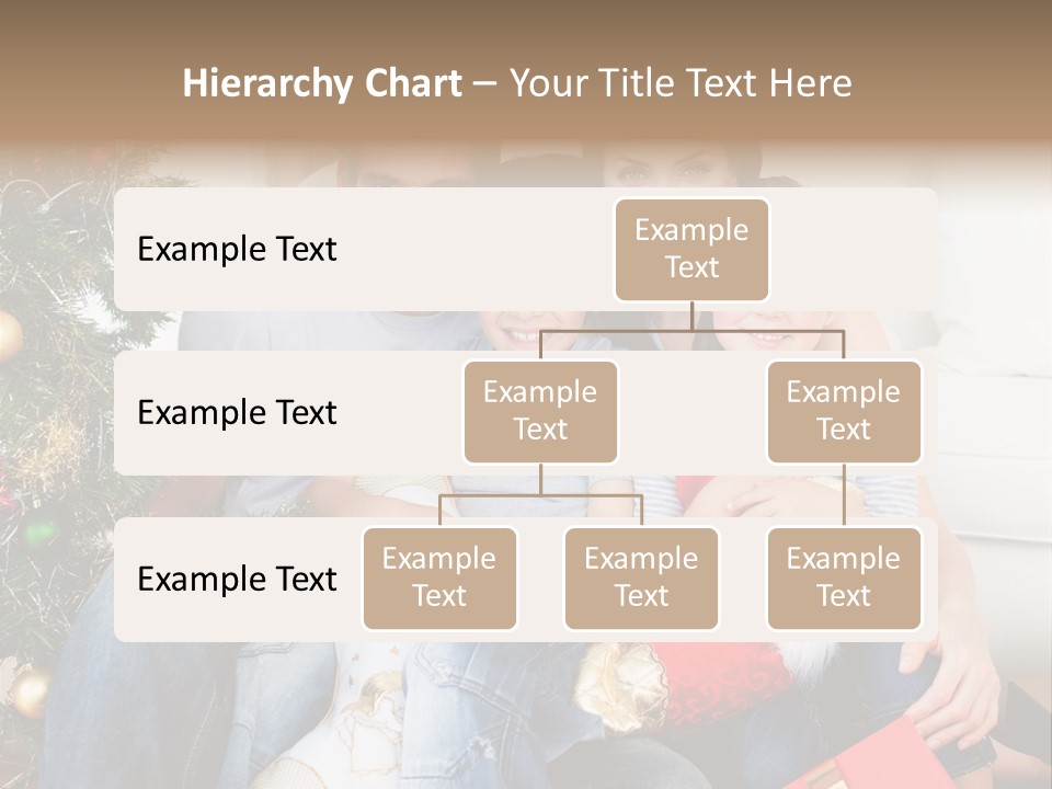 Family At Christmas Time PowerPoint Template