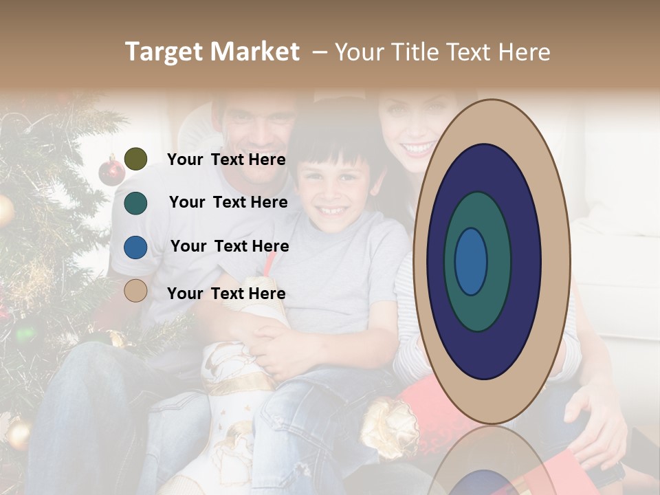 Family At Christmas Time PowerPoint Template