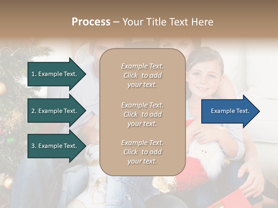 Family At Christmas Time PowerPoint Template