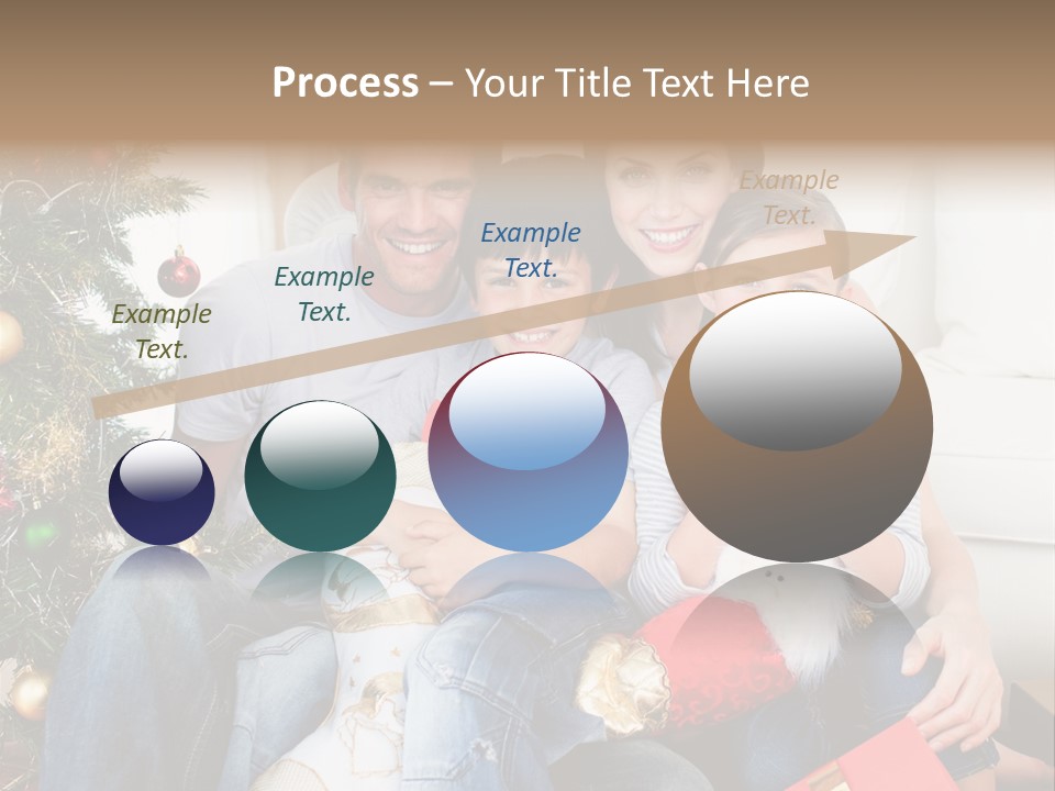 Family At Christmas Time PowerPoint Template