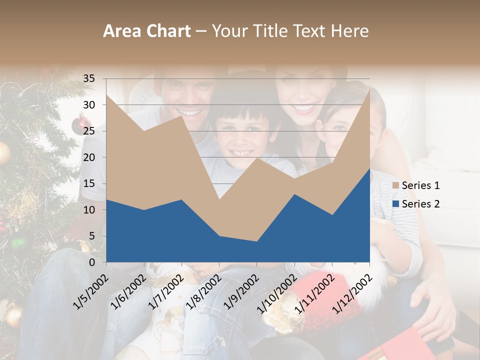 Family At Christmas Time PowerPoint Template