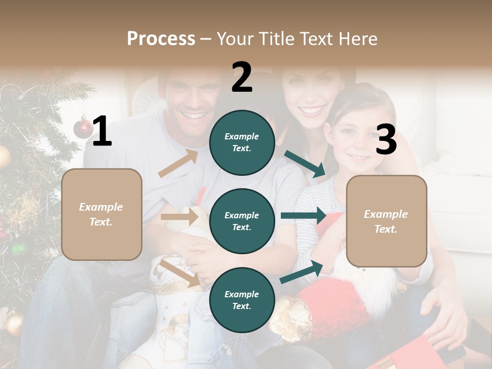 Family At Christmas Time PowerPoint Template