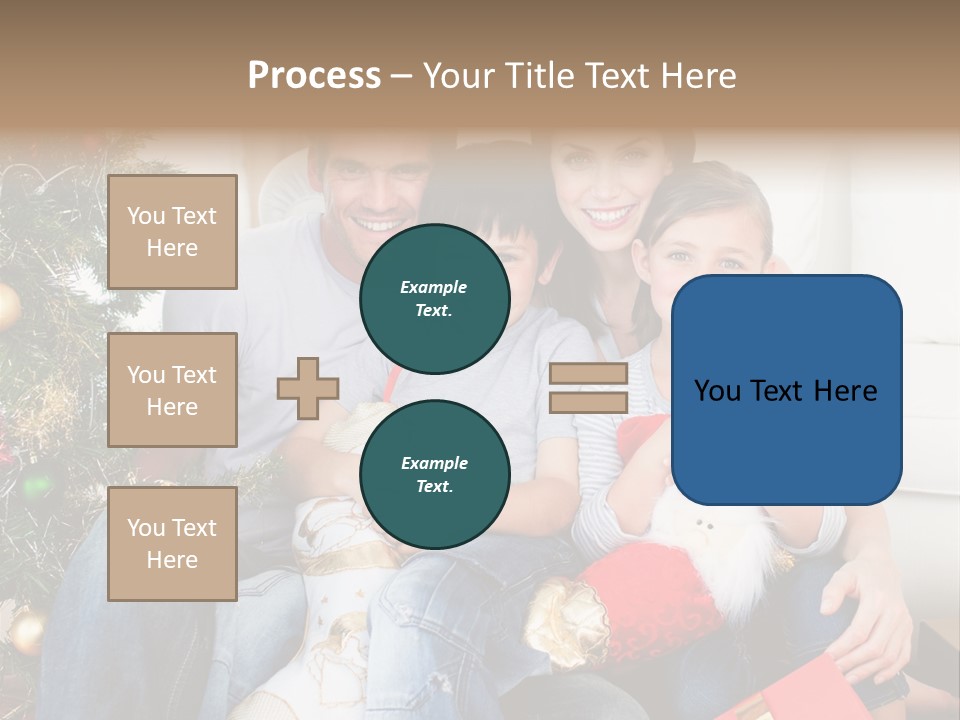 Family At Christmas Time PowerPoint Template
