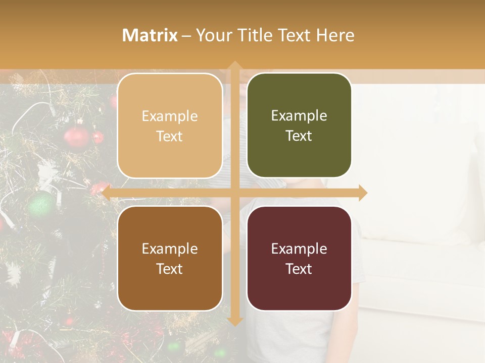 Family Decorating Christmas Tree PowerPoint Template