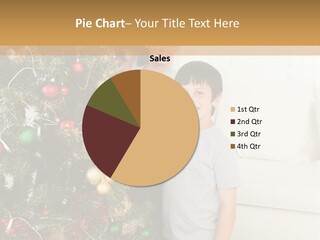 Family Decorating Christmas Tree PowerPoint Template