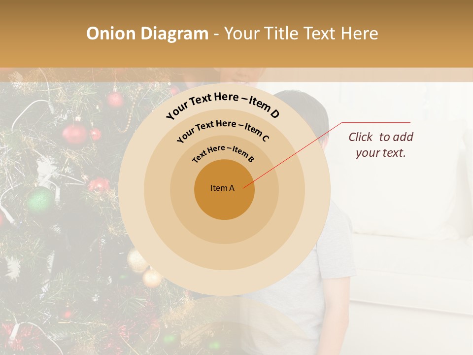 Family Decorating Christmas Tree PowerPoint Template