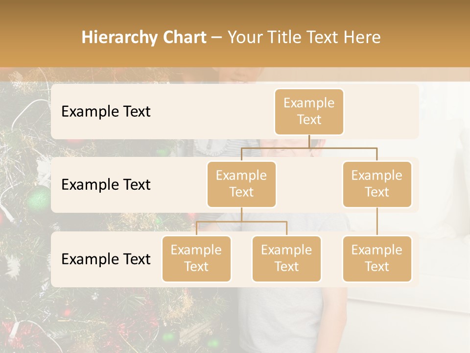 Family Decorating Christmas Tree PowerPoint Template