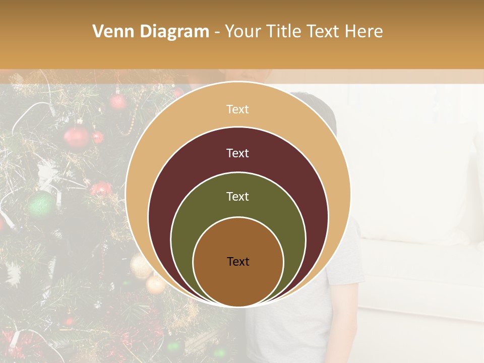Family Decorating Christmas Tree PowerPoint Template