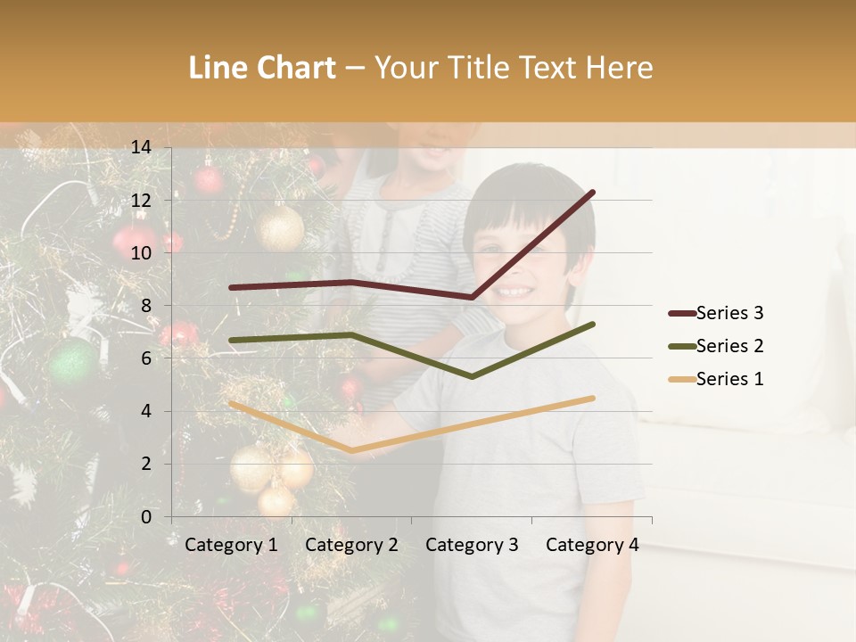 Family Decorating Christmas Tree PowerPoint Template