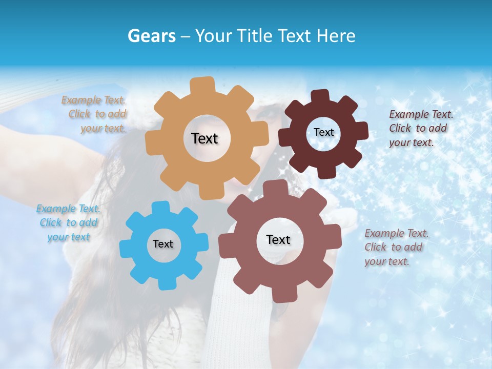 Winter Girls PowerPoint Template