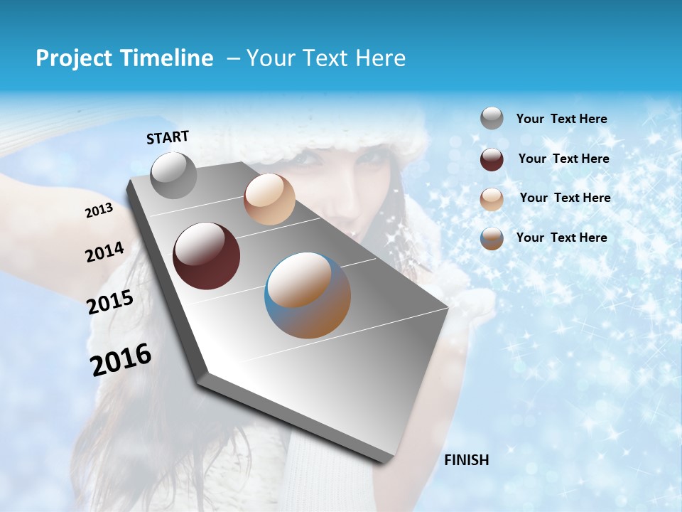 Winter Girls PowerPoint Template
