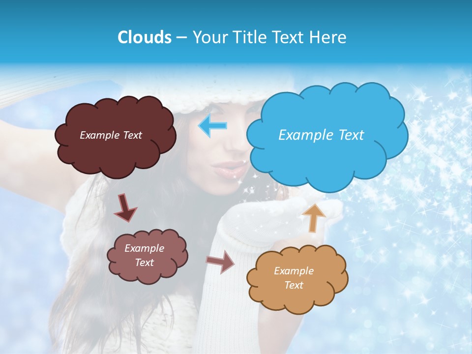 Winter Girls PowerPoint Template