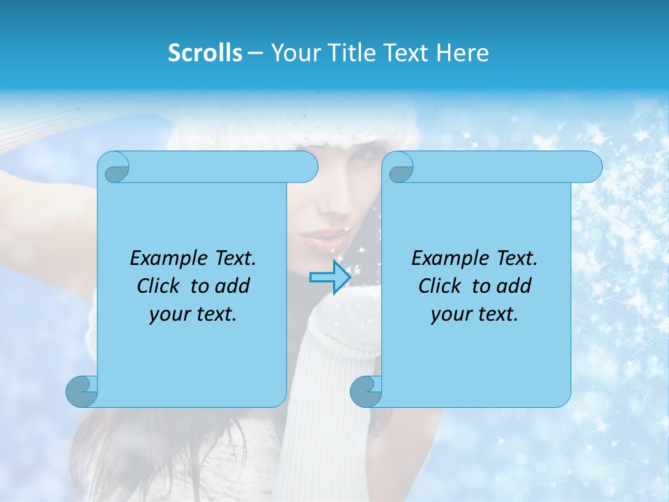 Winter Girls PowerPoint Template