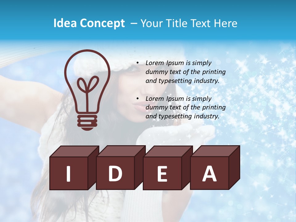 Winter Girls PowerPoint Template