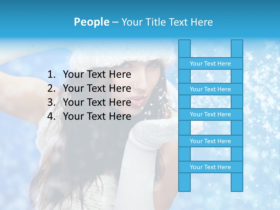 Winter Girls PowerPoint Template