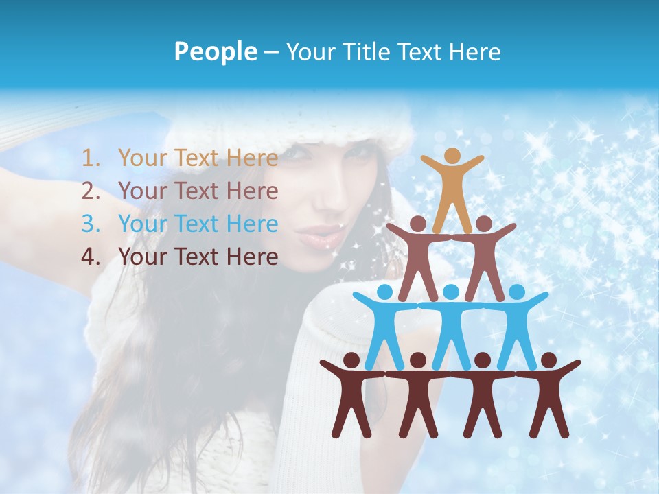 Winter Girls PowerPoint Template