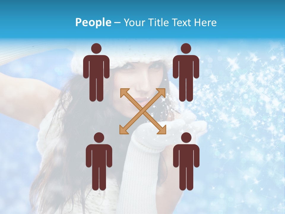 Winter Girls PowerPoint Template