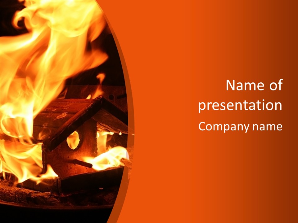 Night Hot Igniting PowerPoint Template
