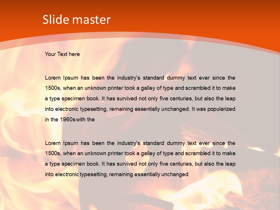 Night Hot Igniting PowerPoint Template