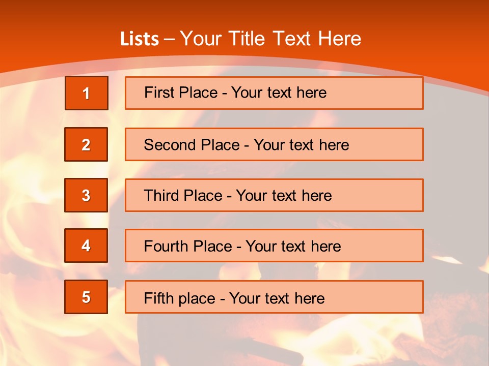 Night Hot Igniting PowerPoint Template