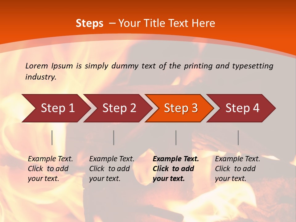 Night Hot Igniting PowerPoint Template