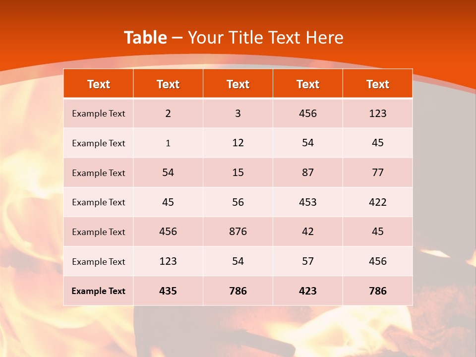 Night Hot Igniting PowerPoint Template