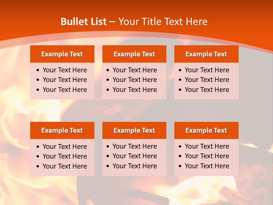 Night Hot Igniting PowerPoint Template