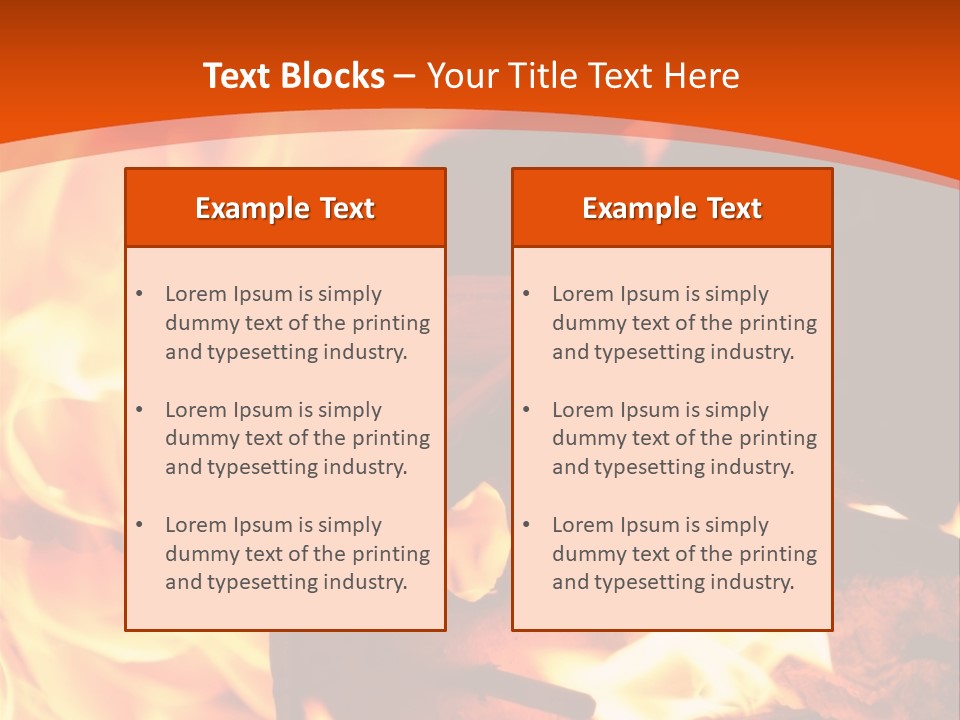 Night Hot Igniting PowerPoint Template
