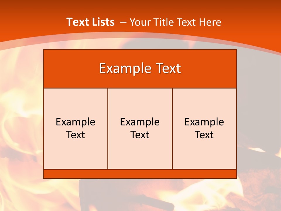 Night Hot Igniting PowerPoint Template
