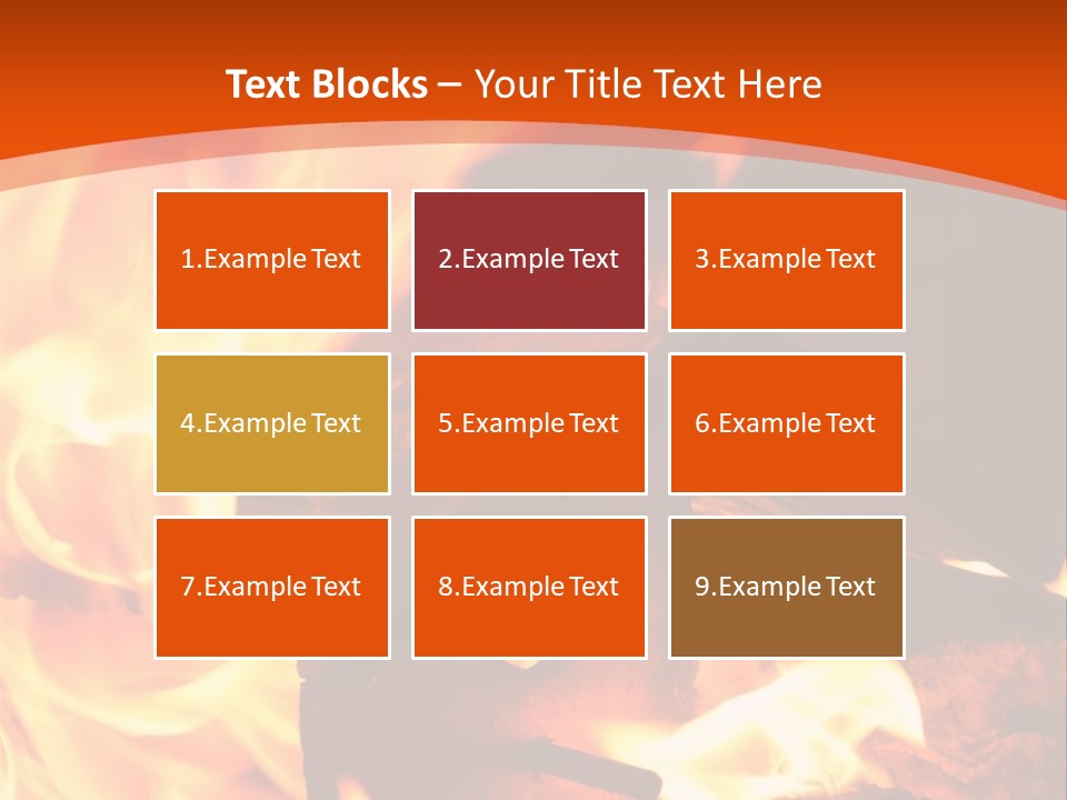 Night Hot Igniting PowerPoint Template