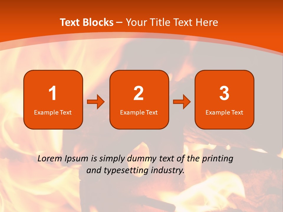 Night Hot Igniting PowerPoint Template