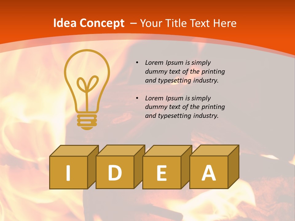 Night Hot Igniting PowerPoint Template