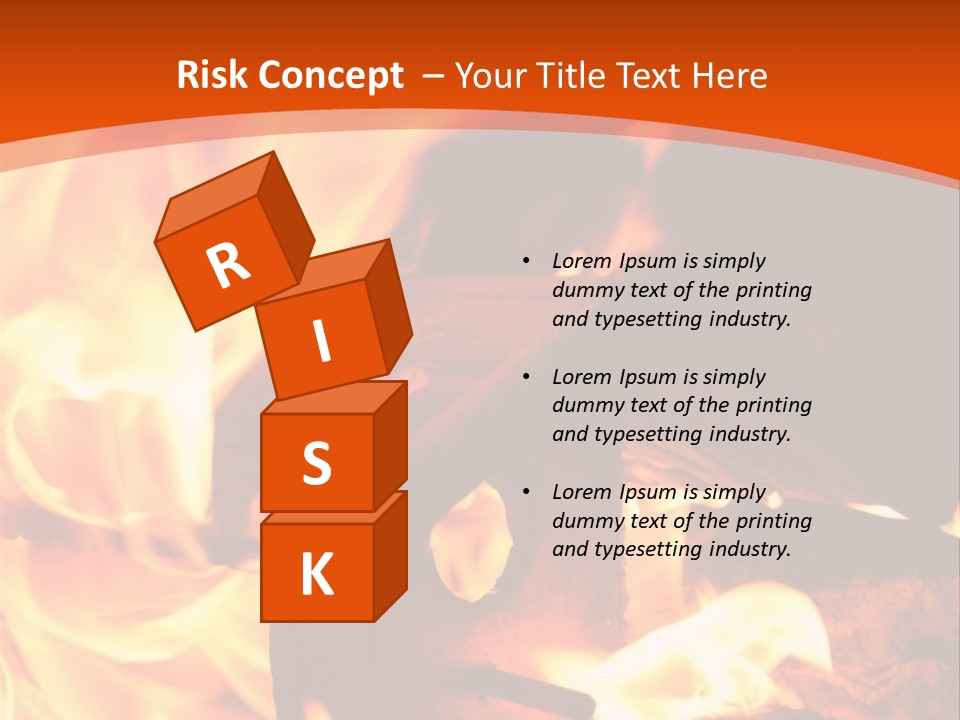 Night Hot Igniting PowerPoint Template