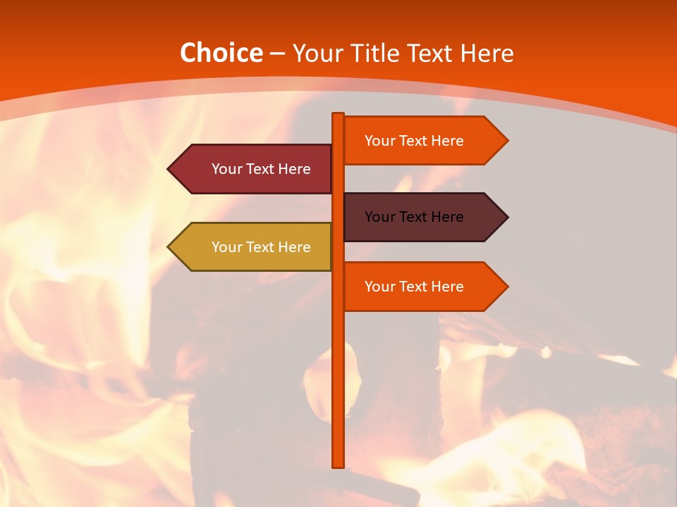 Night Hot Igniting PowerPoint Template