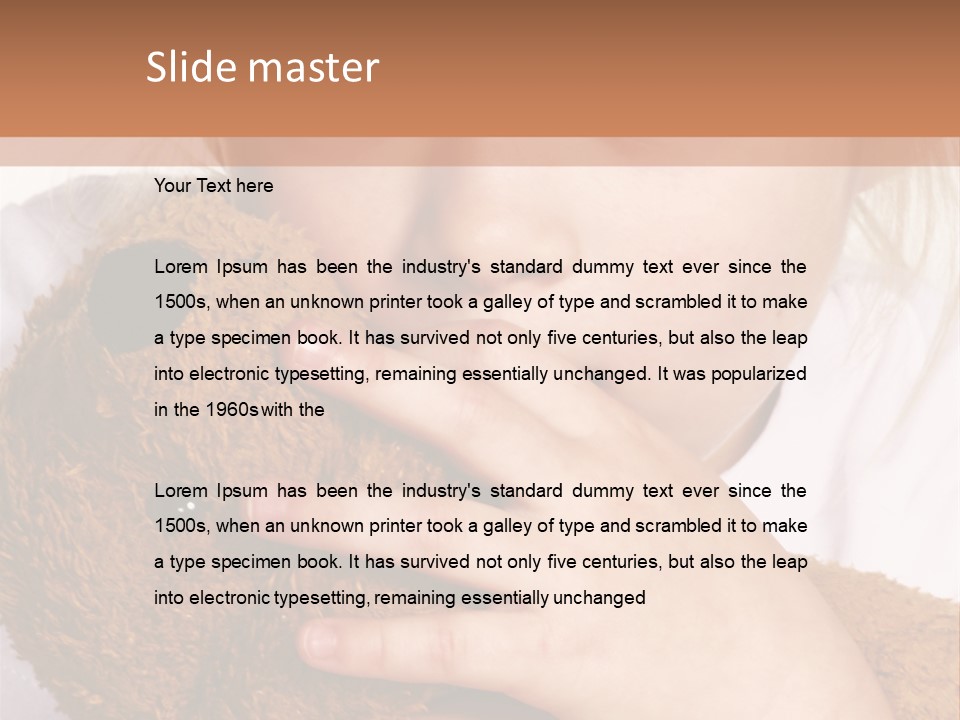 Scared Little Girl PowerPoint Template