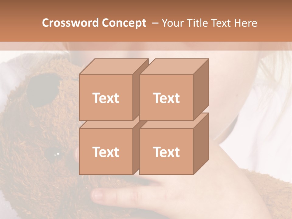 Scared Little Girl PowerPoint Template