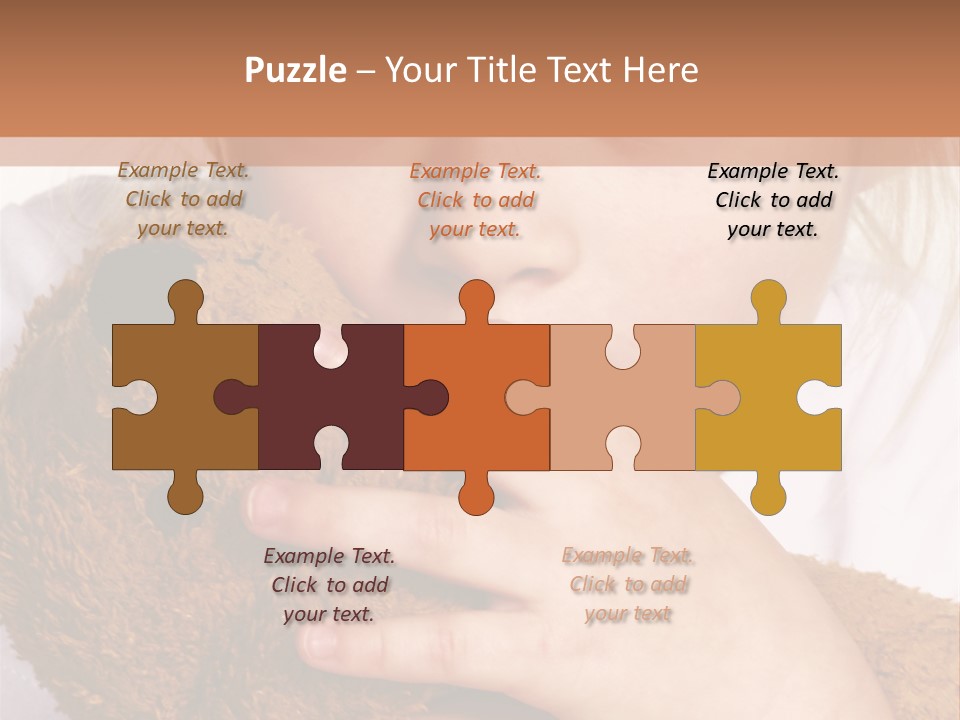 Scared Little Girl PowerPoint Template