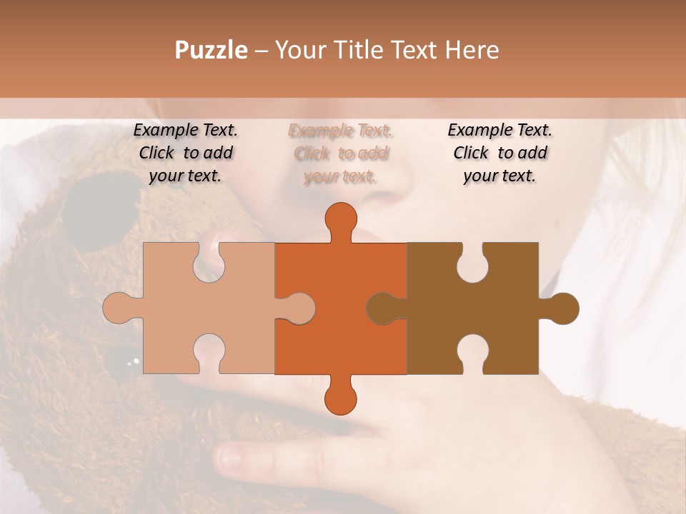 Scared Little Girl PowerPoint Template