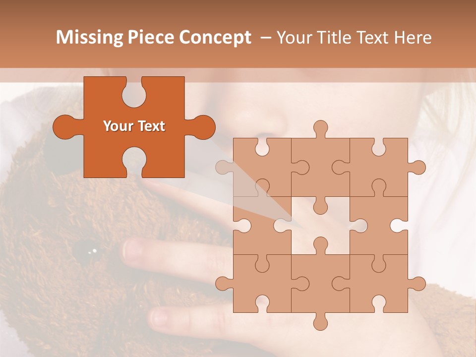 Scared Little Girl PowerPoint Template