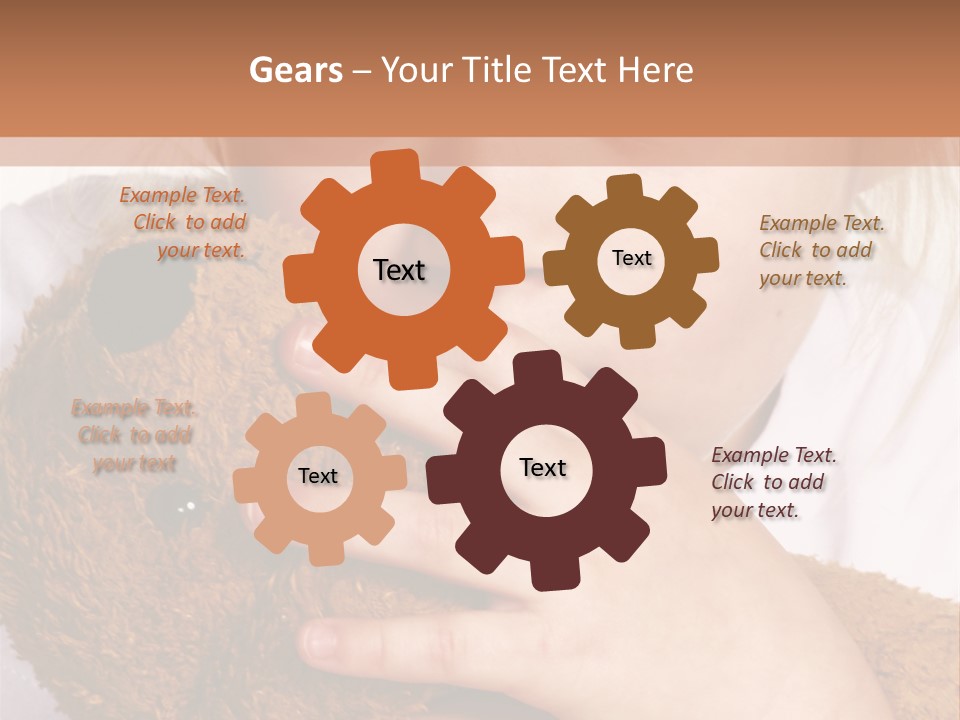 Scared Little Girl PowerPoint Template