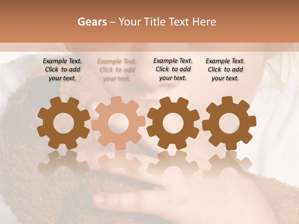 Scared Little Girl PowerPoint Template