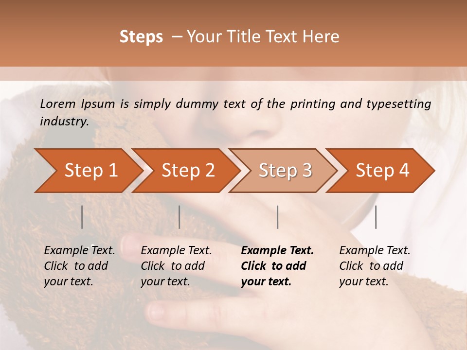 Scared Little Girl PowerPoint Template