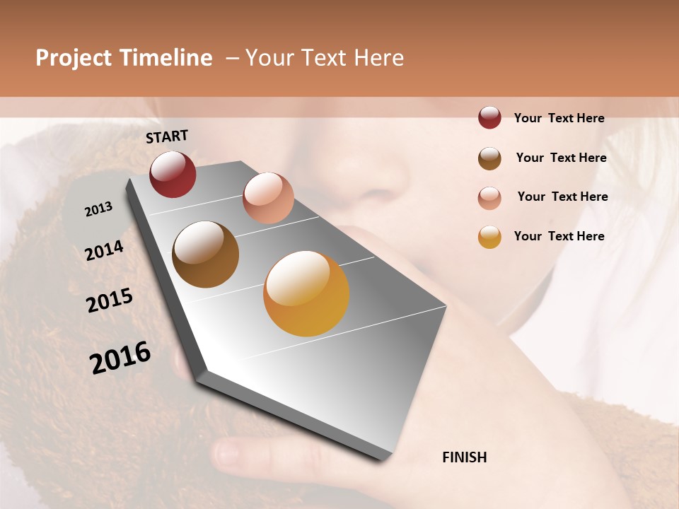 Scared Little Girl PowerPoint Template