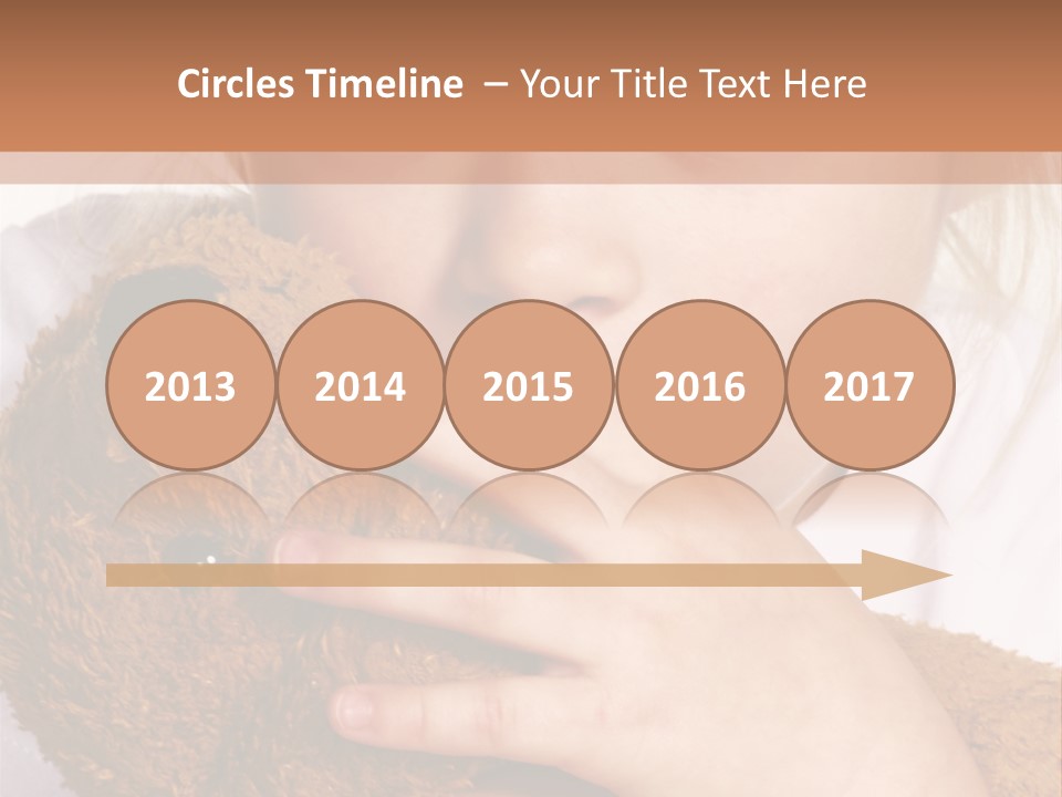 Scared Little Girl PowerPoint Template