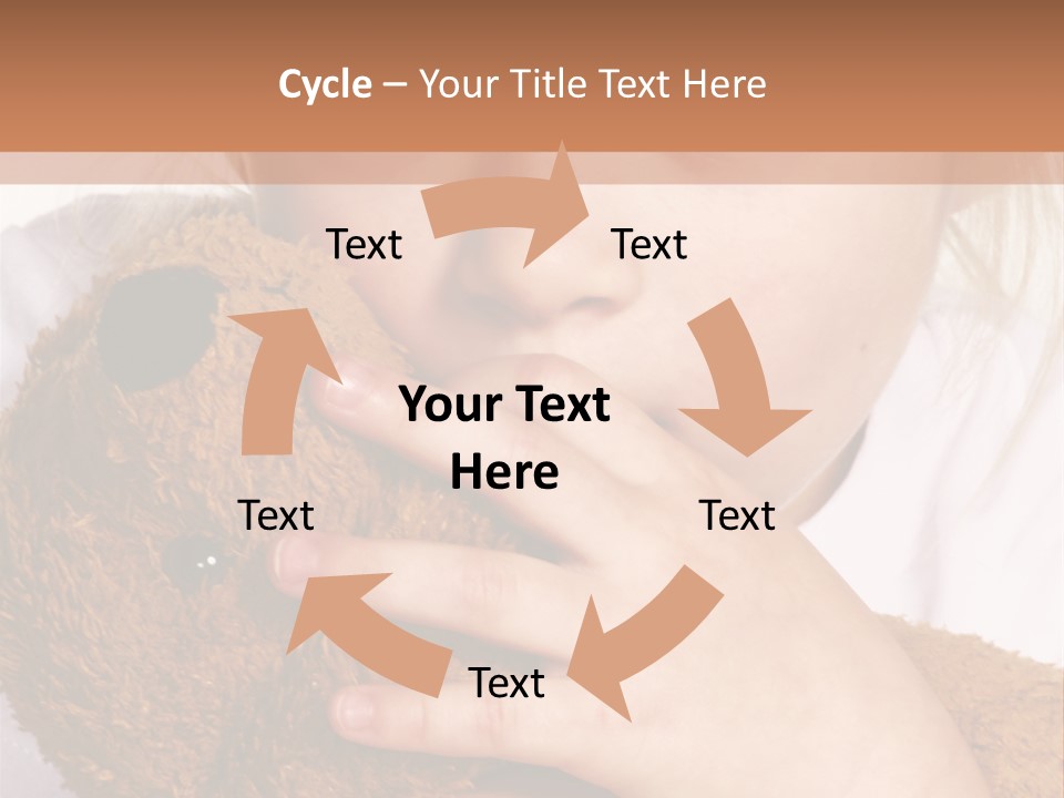 Scared Little Girl PowerPoint Template