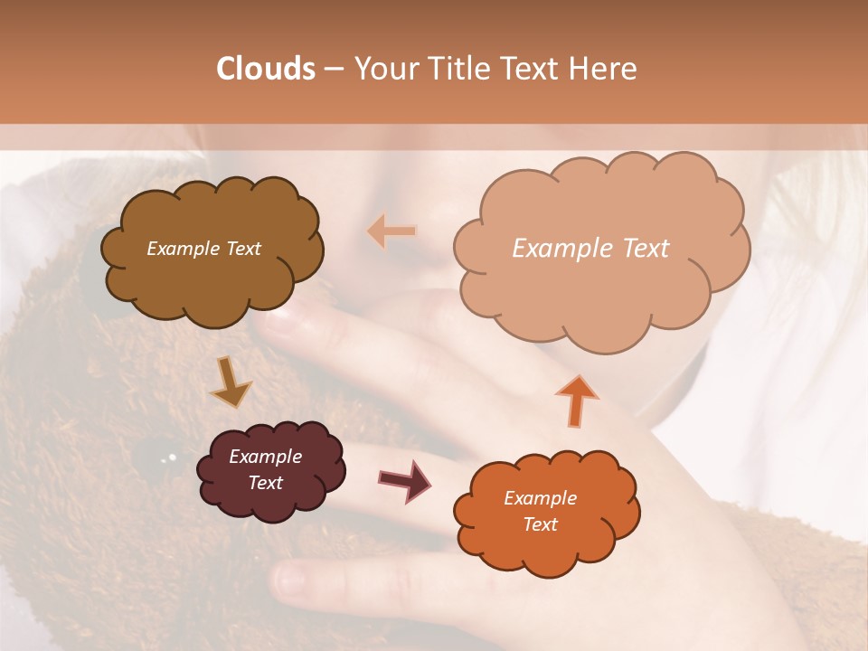 Scared Little Girl PowerPoint Template