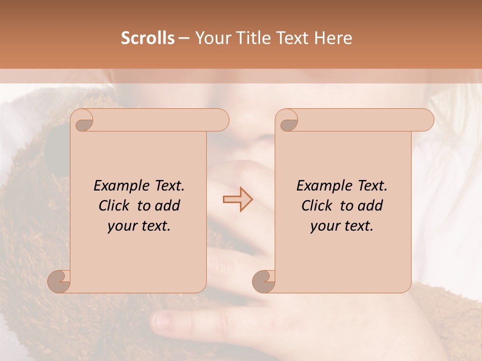 Scared Little Girl PowerPoint Template