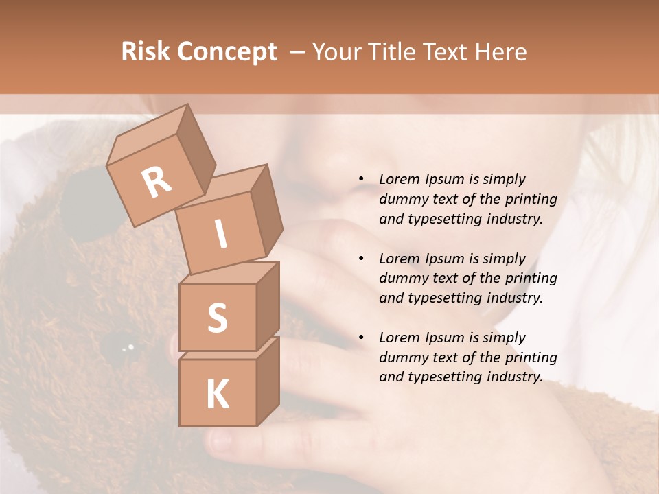 Scared Little Girl PowerPoint Template