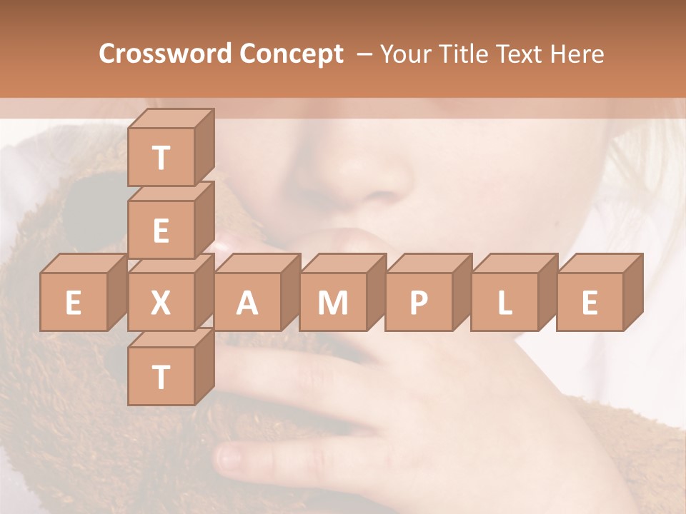 Scared Little Girl PowerPoint Template