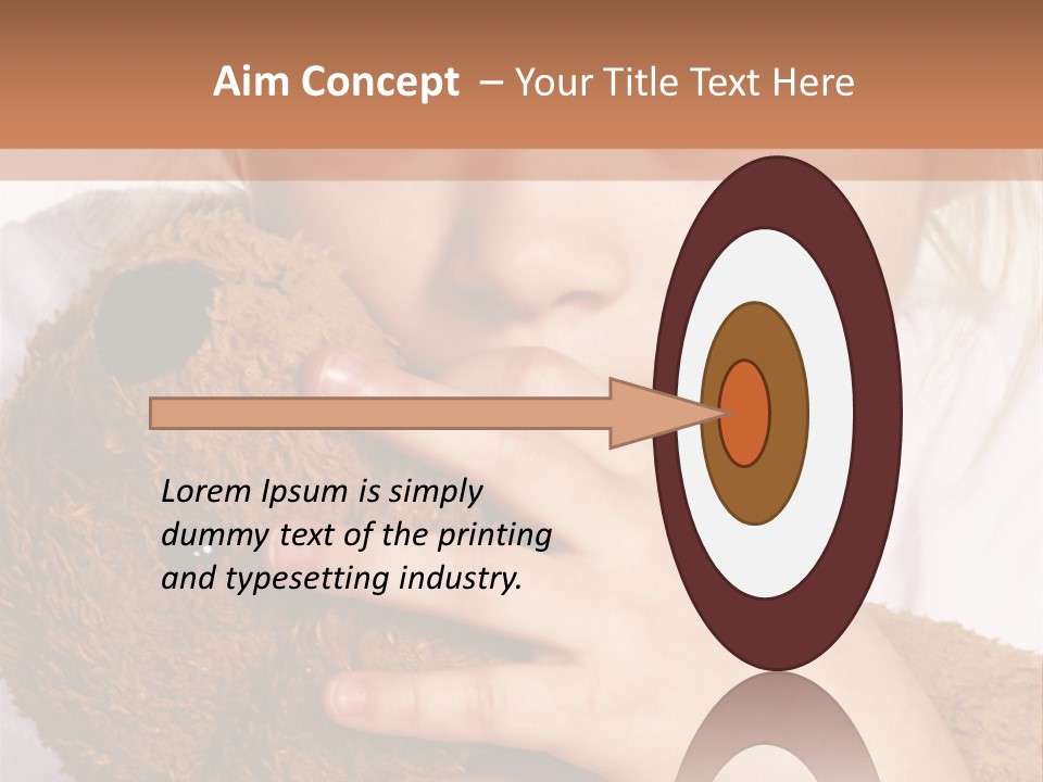 Scared Little Girl PowerPoint Template